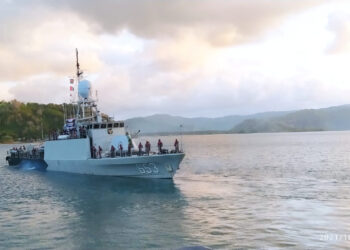 TNI AL dan PT Len Uji Tembak KRI Ajak