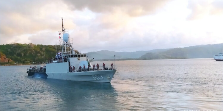 TNI AL dan PT Len Uji Tembak KRI Ajak