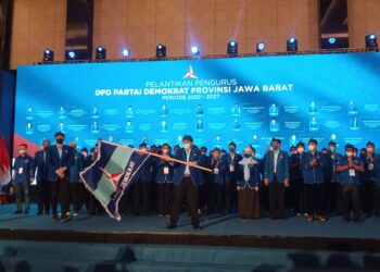 Lantik Ketua DPD Demokrat Jabar, AHY Sebut Momentum Merebut Kembali Kejayaan