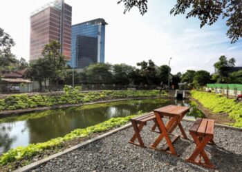 Kolam Retensi Hasil Kolaborasi Pemkot Bandung dan Pussenkav TNI AD