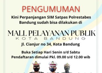 Perpanjang SIM Kini Bisa di Mal Pelayanan Publik