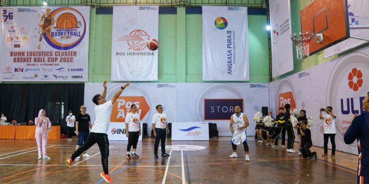 Pos Indonesia Gelar Turnamen Bola Basket BUMN Klaster Logistik