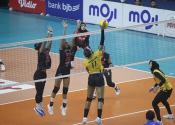 Tim Putri bjb Libas Jakarta BIN 3-0 di Proliga 2023