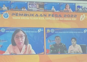 Danlanud Sulaiman Ikuti Pembukaan FESA 2022 Secara Virtual