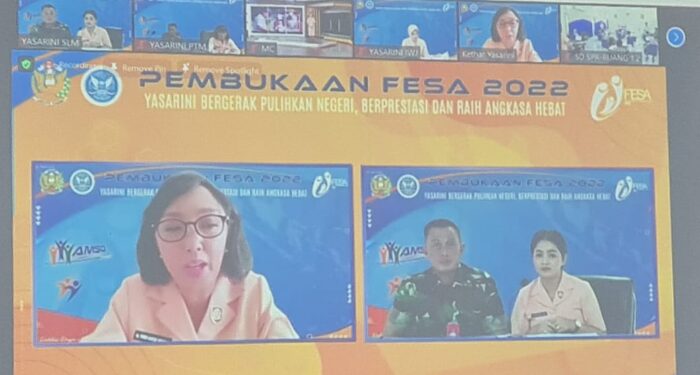 Danlanud Sulaiman Ikuti Pembukaan FESA 2022 Secara Virtual