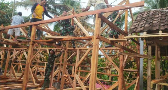 Kodim 0602/Serang Bangun Ponpes Daruddarowners Yang Terbakar