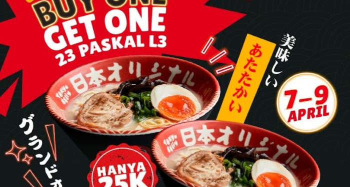 Hadir di Bandung, Tokyo Belly Ramen House Luncurkan Promo Beli 1 Gratis 1