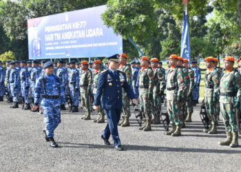 Wadanseskau Pimpin Peringatan HUT TNI AU Ke 77