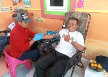 Sukseskan HANI 2023, Didin Saripudin Donor Darah