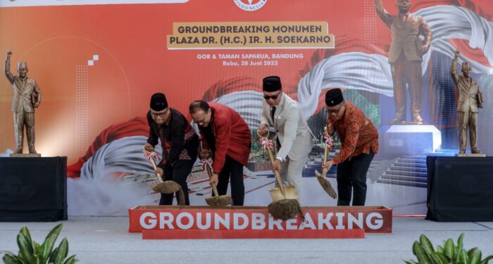Emil Sebut Ini di Groundbreaking Monumen Plaza Soekarno