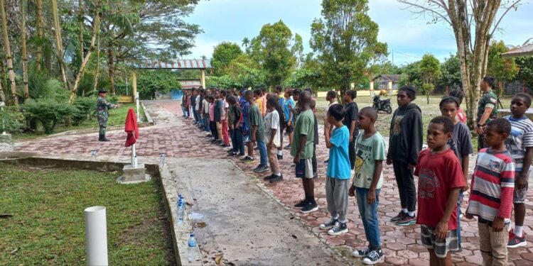 Tumbuhkan Cinta Tanah Air, Pelajar SMP Katholik Kokonao Ikuti Pelatihan Ini