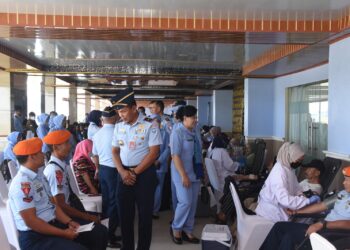 Semarakkan HUT TNI Ke 78, Sejumlah Petinggi TNI Polri Donor Darah & Olah Raga Bersama