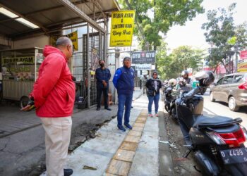Perbaikan Trotoar di Tiga Lokasi Ini Tuntas Akhir Tahun