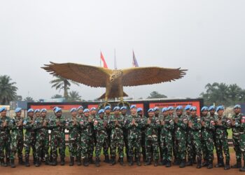Satgas Garuda Rayakan Natal di Bumi Afrika