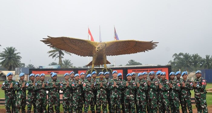 Satgas Garuda Rayakan Natal di Bumi Afrika