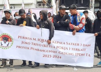Proses Lelang Tidak Transparan, Ratusan Massa PMPRI Datangi BP2JK Jabar