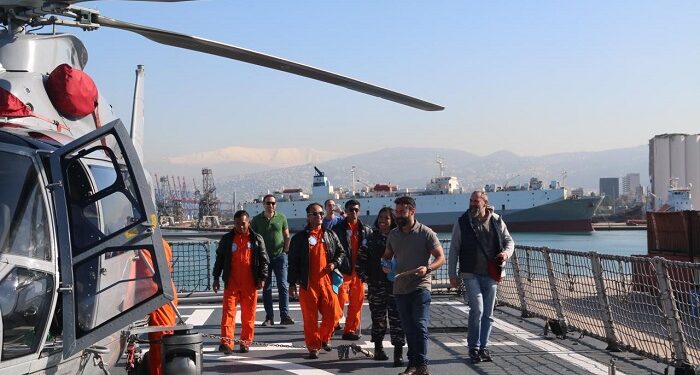 Heli HS-1305 o/b KRI Diponogoro-365 Ikuti “Safety Inspection” PBB