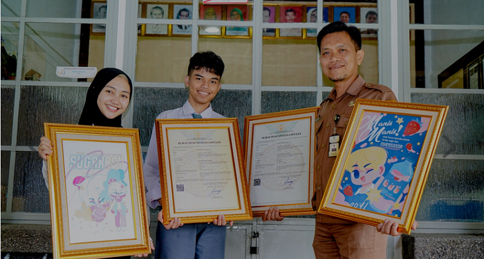 Berkat Sugar Boy, Siswa SLBN Cicendo Raih Sertifikat HAKI