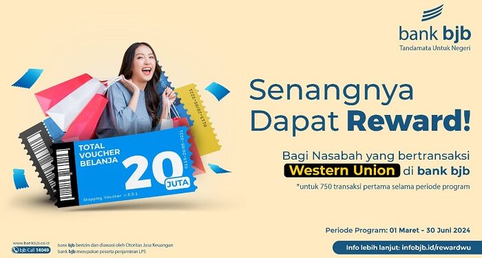 Ayo Transaksi Remittance di bjb, Dapat Voucher Belanja