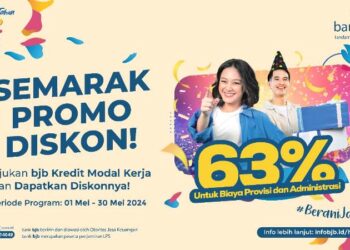 Rayakan HUT ke 63, bank bjb Ngasih Diskon Gede 63 Persen