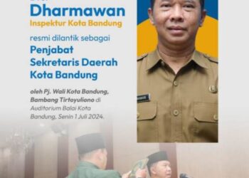 Pernah Menjabat Lurah Pasirluyu, Inilah Dharmawan, Penjabat Sekda Kota Bandung
