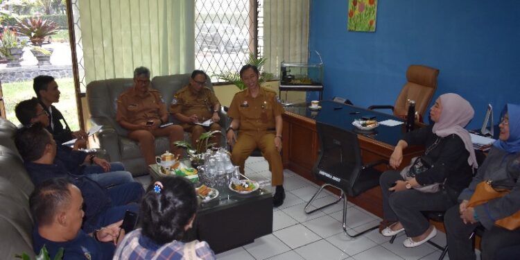 Kunjungi Dispora, PWI Pokja Kota Bandung Siap Kolaborasi
