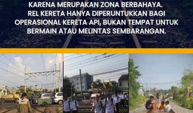 Banyak Korban Luka dan Meninggal, PT KAI Larang Keras Aktivitas di Jalur Rel