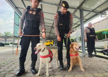 Amankan Daop 2, Polda Jabar Siagakan 2 Anjing Pelacak