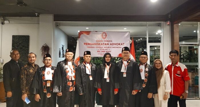 Pesan Ketum di Sidang Terbuka Pengangkatan Advokat FERARI Jabar
