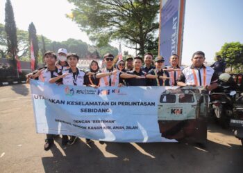 Komunitas Edan Sepur Kampanyekan Tertib dan Selamat di Perlintasan
