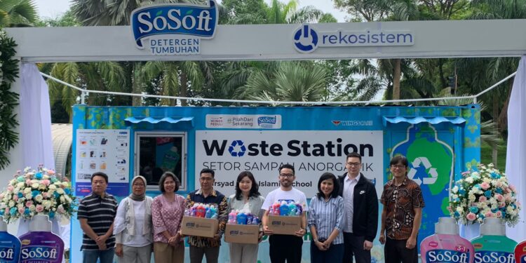 SoSoft dan Rekosistem Resmikan Waste Station, Dorong Aksi Nyata Daur Ulang Plastik