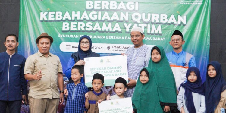 Momentum Idul Adha dan Persib Juara, Baznas Jabar Salurkan Bantuan Bagi Anak Yatim