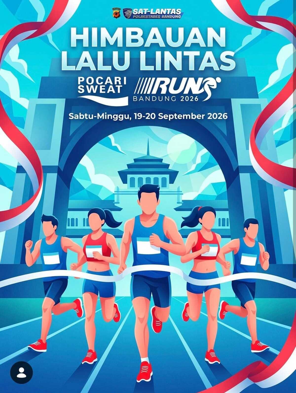 Digelar 2 Hari, Ini Rute Pocari Sweat Run Bandung 2026