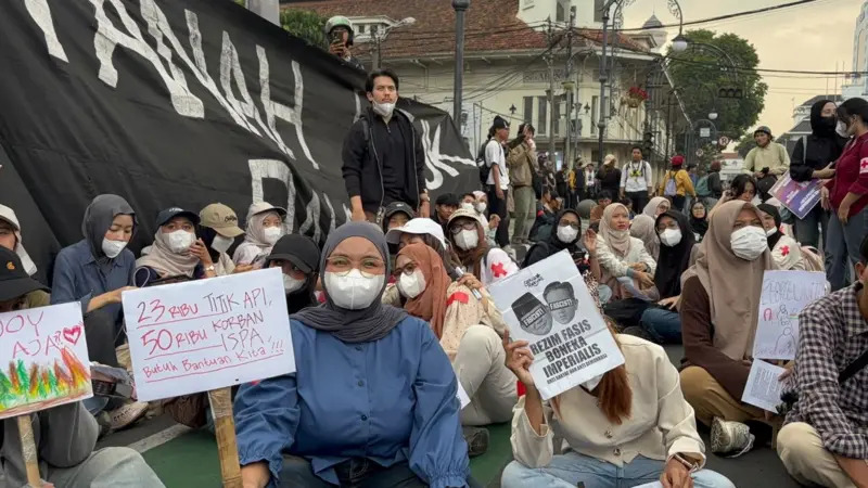 Dua Tahun Prabowo-Gibran, Jalanan Bandung Penuh Tuntutan